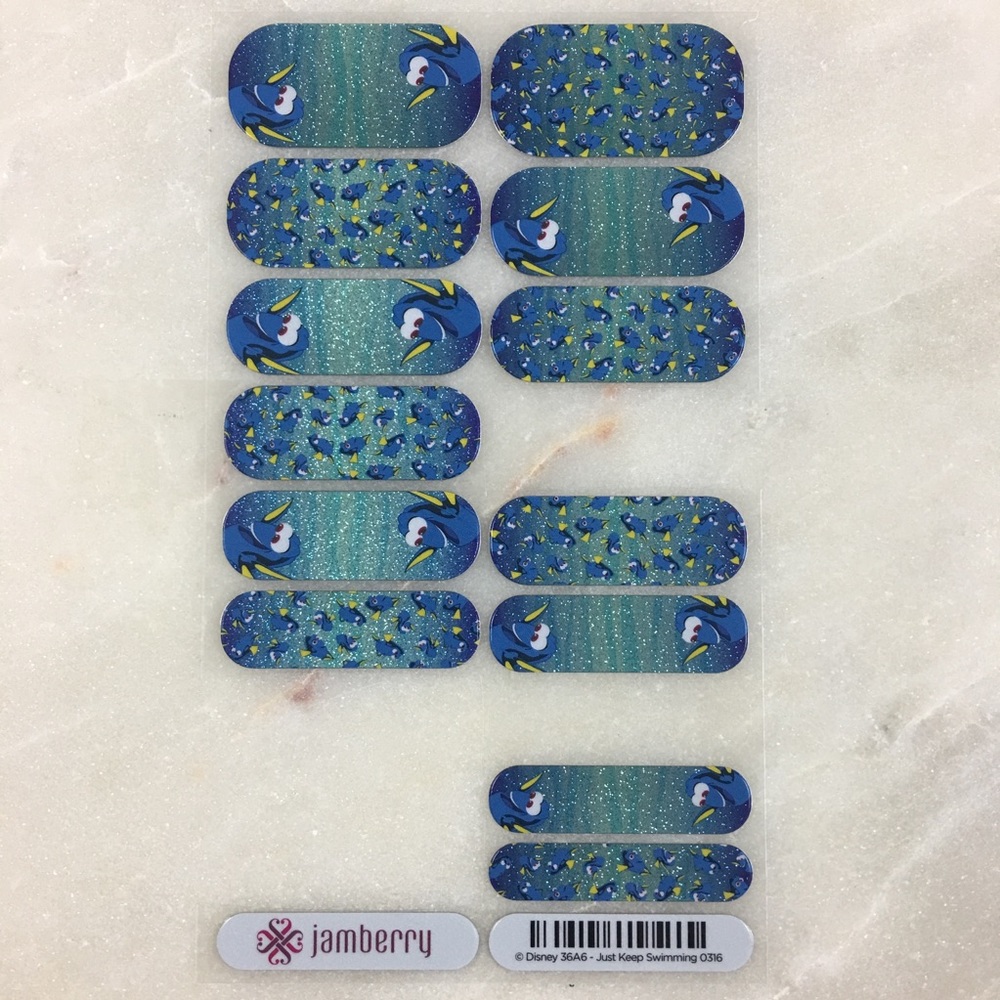 Jamberry Disney Partial Just Keep Swimming